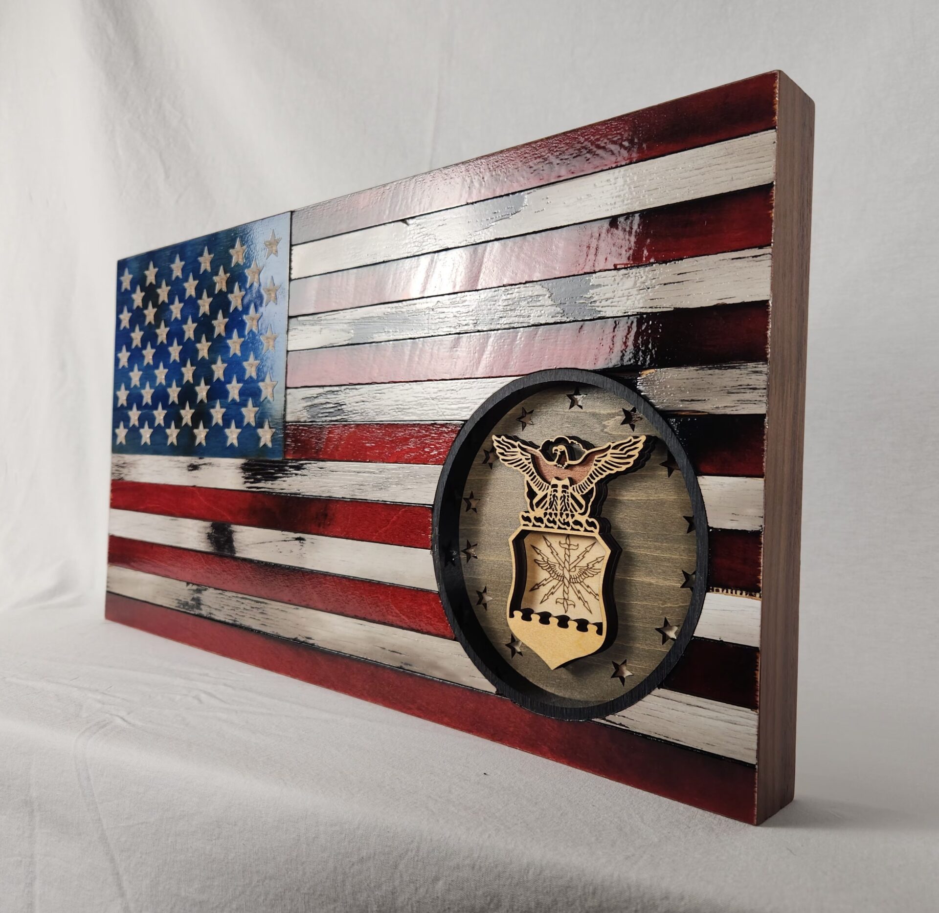 Classic American Flag with Air Force Logo - Image 3