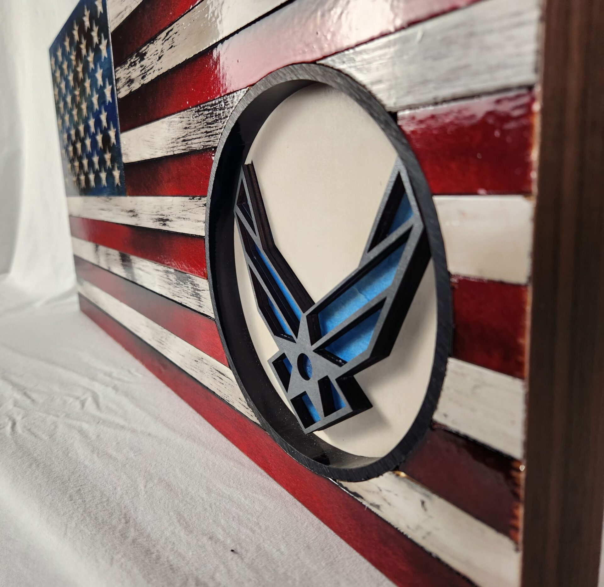 Classic American Flag with Air Force Symbol - Image 4