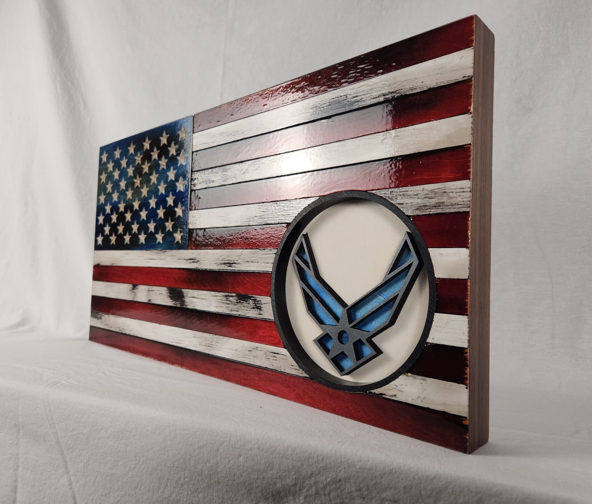 Classic American Flag with Air Force Symbol - Image 3