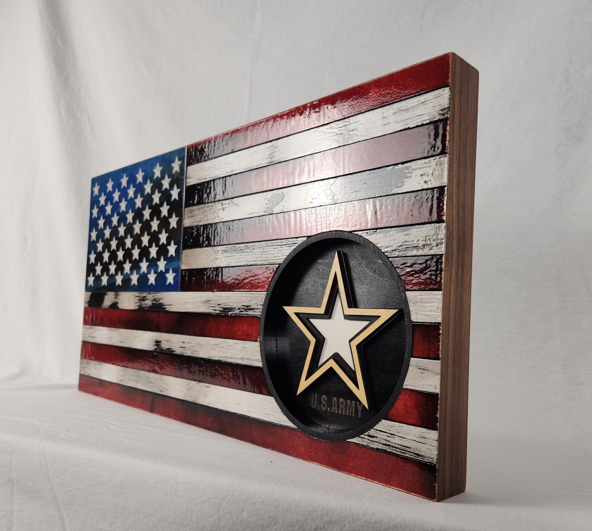 Classic American Flag with Army Symbol - Image 3